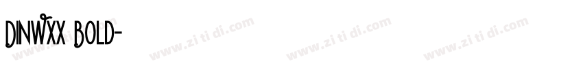 DINWXX Bold字体转换
